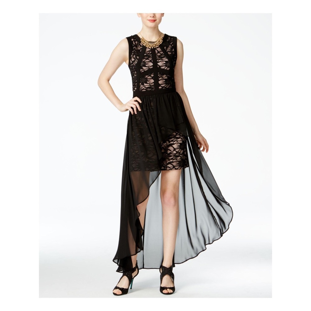 Night Way Sleeveless Hi-Lo Party Dress Prom Homecoming Formal Semi-Formal Size 4